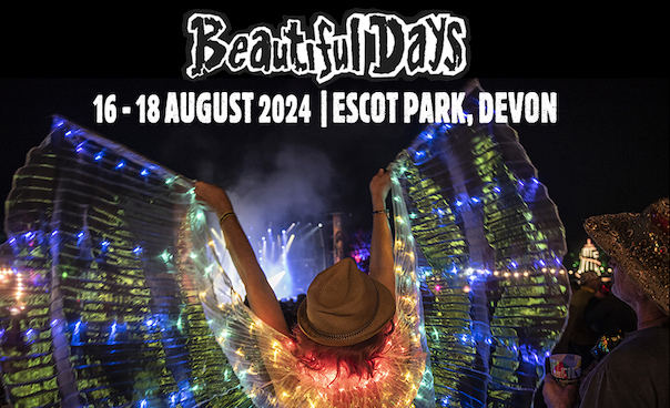 Beautiful days header with festival dates